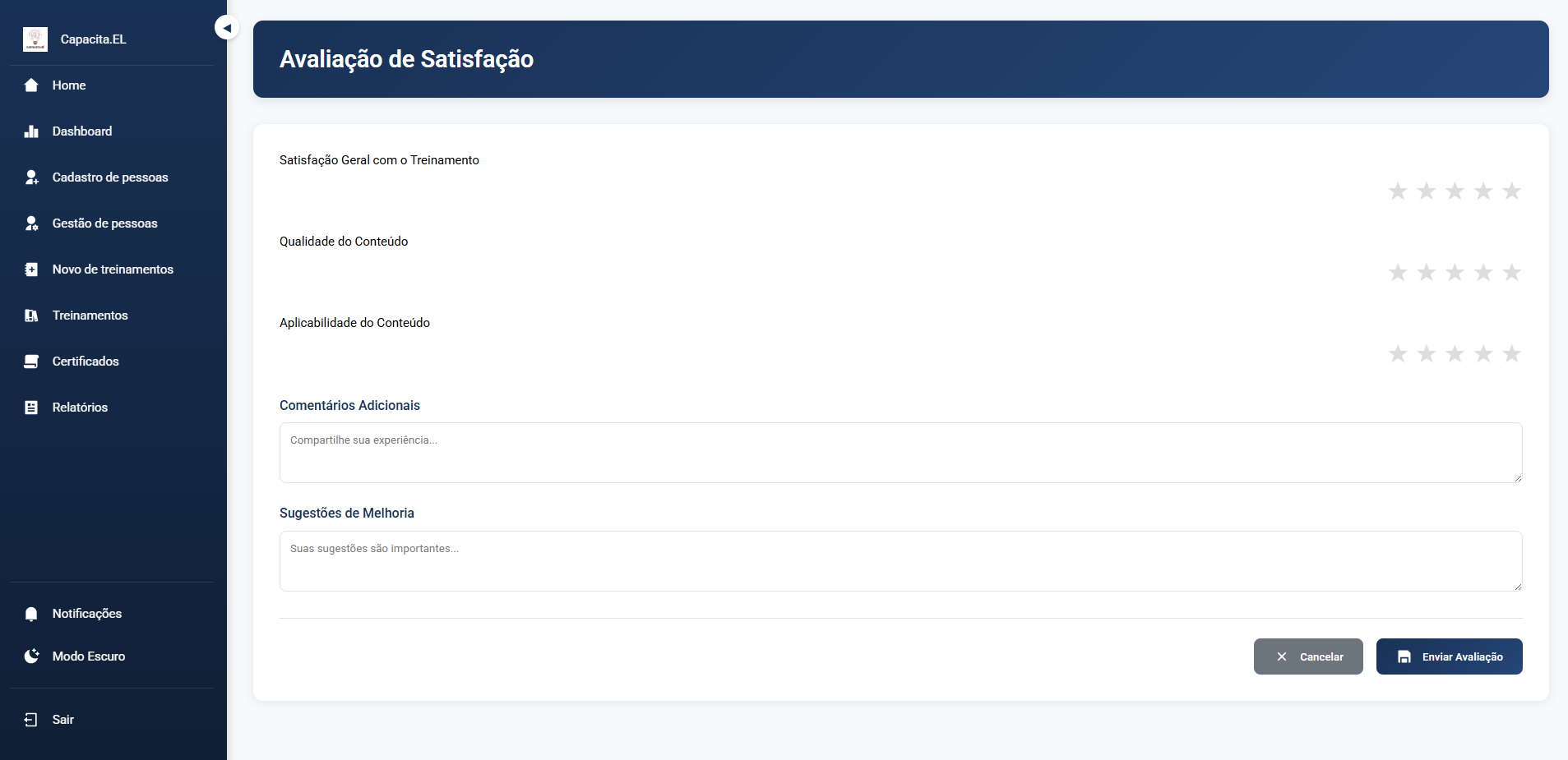 CapacitaEL - Sistema de Gestão de Treinamentos - Screenshot 21