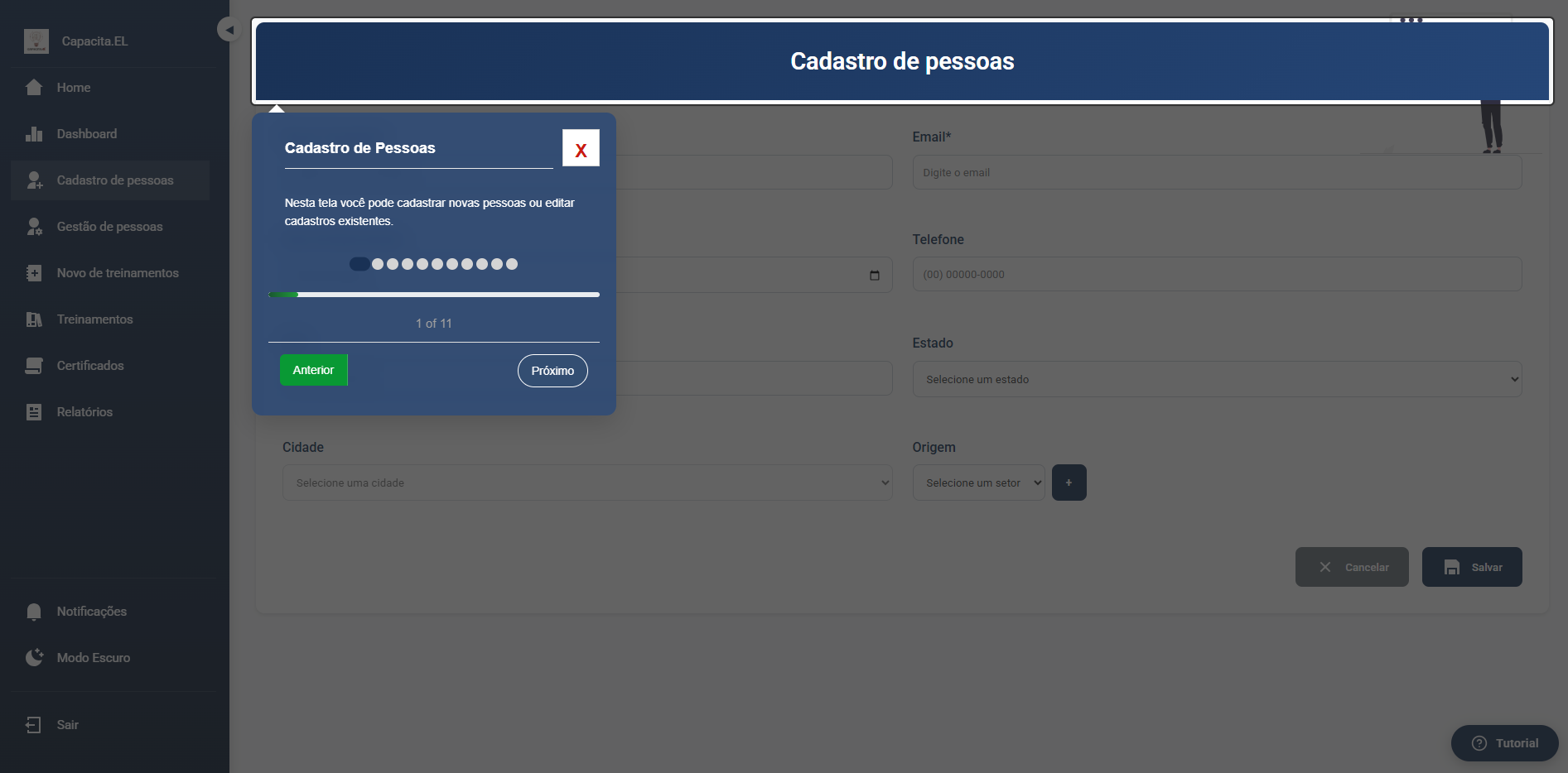 CapacitaEL - Sistema de Gestão de Treinamentos - Screenshot 10
