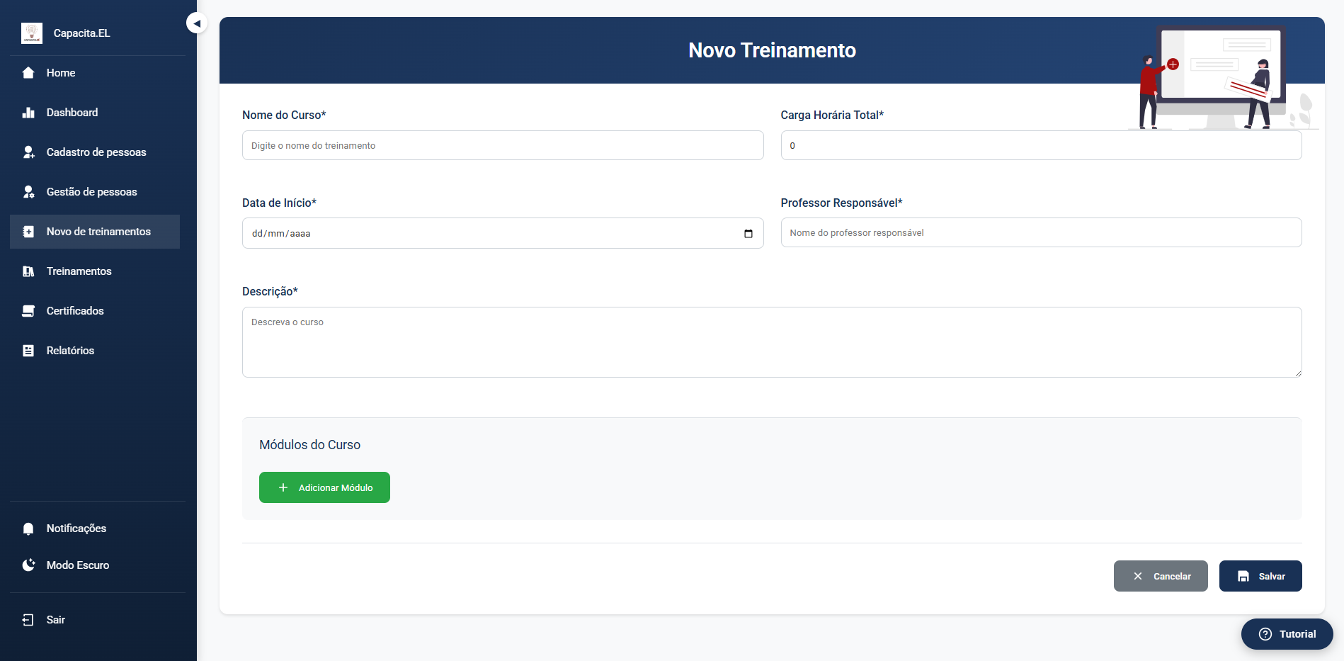 CapacitaEL - Sistema de Gestão de Treinamentos - Screenshot 12